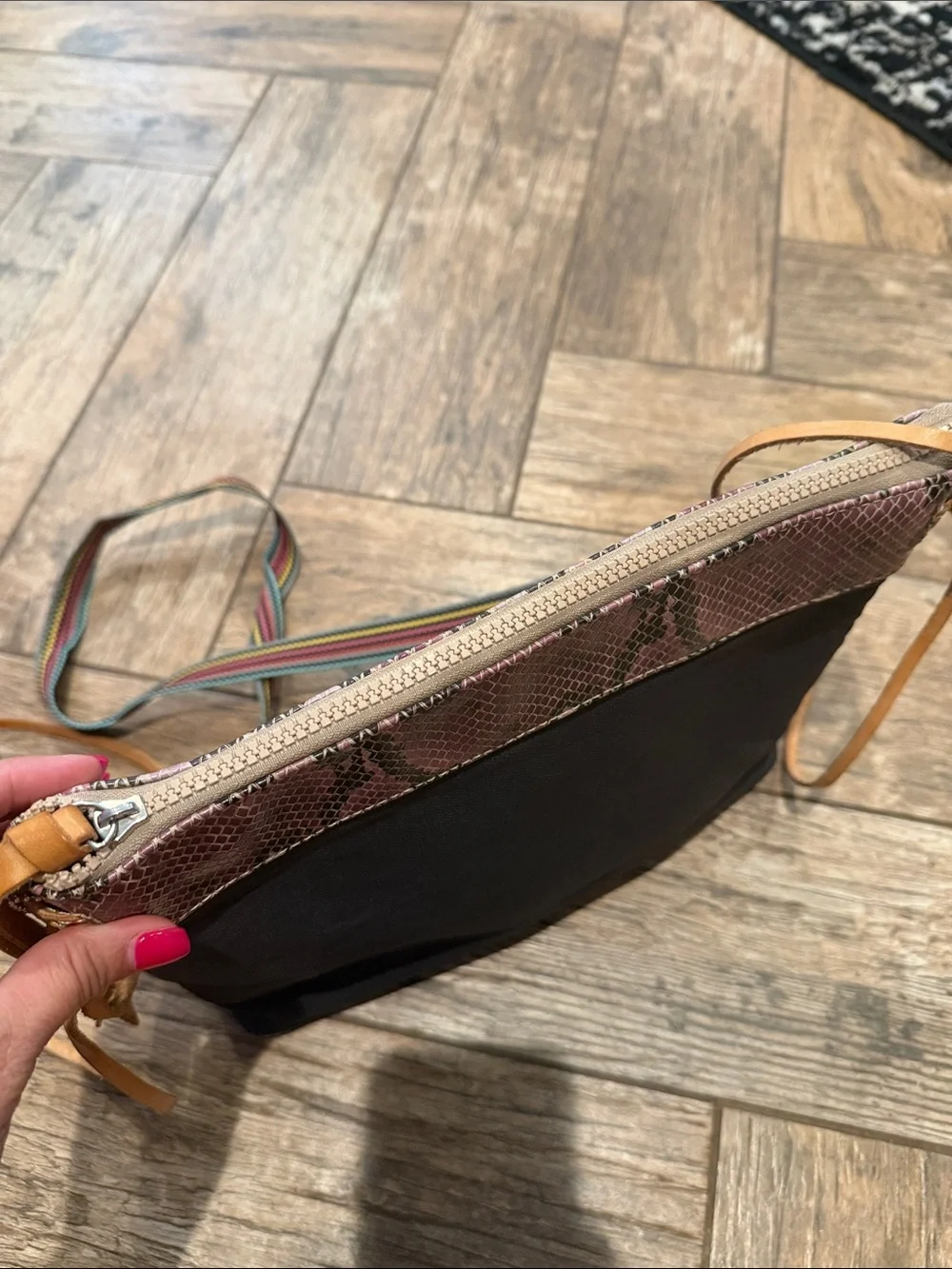 Consuela Black Aurora Downtown Crossbody Handbag
